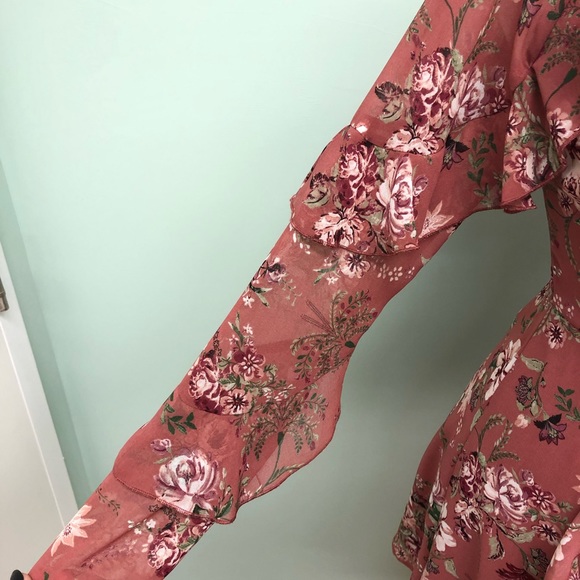 Wayf | Women's Floral Print Dress | Rose | Small - Picture 3 of 4